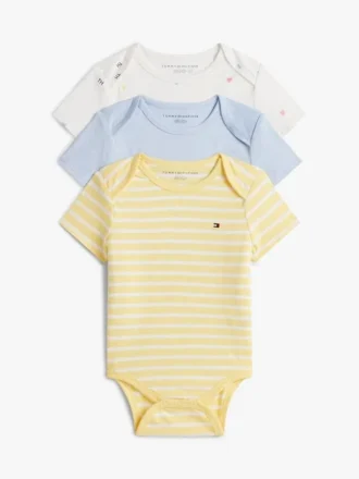 3-pack stretchiga bodyar för Baby