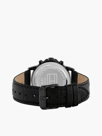 40 mm klocka med läderarmband