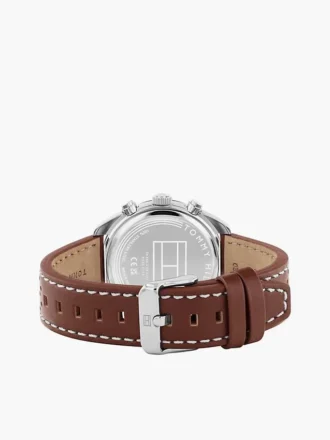 40 mm kronografklocka med läderarmband