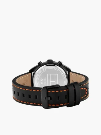 40 mm kronografklocka med läderarmband