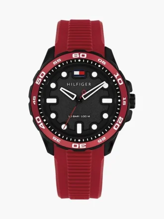 42 mm sportklocka med silikonarmband