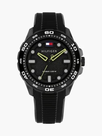 42 mm sportklocka med silikonarmband