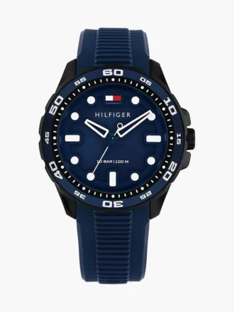 42 mm sportklocka med silikonarmband