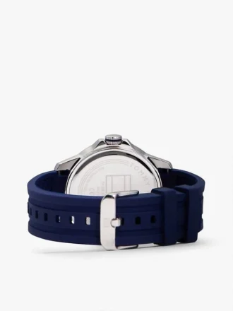 43 mm kronografklocka med silikonarmband