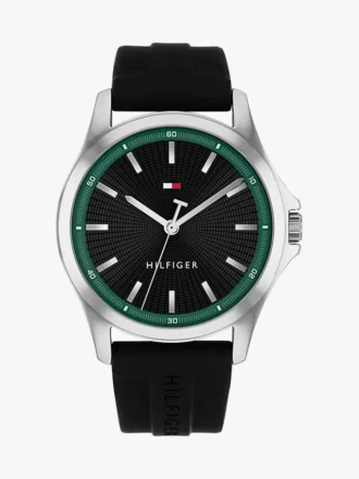 43 mm sportklocka med silikonarmband