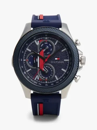 46 mm sportklocka med signaturarmband