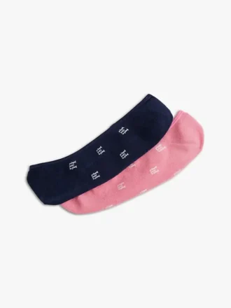 Allover Monogram No-Show-strumpor, 2-pack Allover Monogram No-Show-strumpor, 2-pack