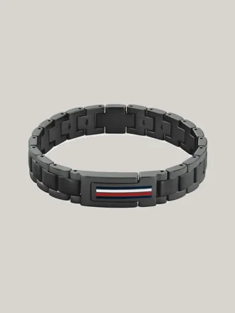 Armband i rostfritt stål med flaggstrip