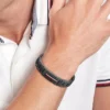 Armband i rostfritt stål med flaggstrip