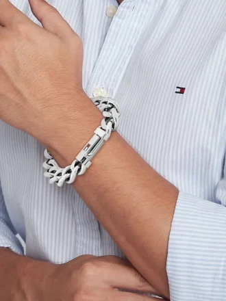 Armband med grova kedjelänkar