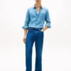 Avslappnad rak Jeans Avslappnad rak Jeans