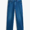 Avslappnad rak Jeans Avslappnad rak Jeans