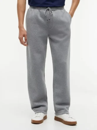 Avslappnade joggingbyxor i borstad fleece
