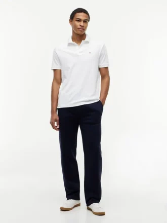Avslappnade joggingbyxor i borstad fleece