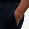 Avslappnade joggingbyxor i borstad fleece