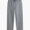 Avslappnade joggingbyxor i borstad fleece
