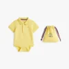 Baby-polo-body för spädbarn och presentpåse