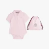 Baby-polo-body för spädbarn och presentpåse
