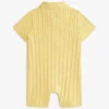 Baby-polo-overall i kabelstickat för spädbarn