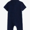 Baby-polo-overall i kabelstickat för spädbarn