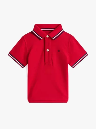 Baby-polo-tröja med kontrastkant för spädbarn