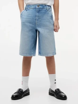 Baggy denimshorts för barn