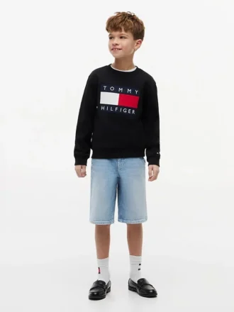 Baggy denimshorts för barn
