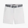 Baggy stretch-chinoshorts med bälte för barn Baggy stretch-chinoshorts med bälte för barn