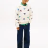 Barn-sweatshirt med segelflagga över hela plagget Barn-sweatshirt med segelflagga över hela plagget