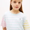 Barn-T-shirt med blandade ränder Barn-T-shirt med blandade ränder