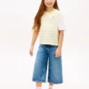 Barn-T-shirt med blandade ränder Barn-T-shirt med blandade ränder