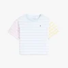 Barn-T-shirt med blandade ränder Barn-T-shirt med blandade ränder