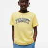 Barn-T-shirt med blommigt Tommy-logo