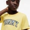 Barn-T-shirt med blommigt Tommy-logo