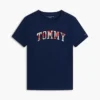 Barn-T-shirt med blommigt Tommy-logo