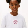Barn-T-shirt med broderad hjärtlogotyp Barn-T-shirt med broderad hjärtlogotyp