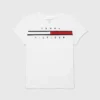 Barn-T-shirt med broderat flaggmärke