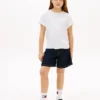 Barn-T-shirt med Hilfiger-logotyp och knytning fram