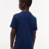 Barn-T-shirt med monogram och randigt mönster