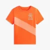Barn-T-shirt med monogram och randigt mönster