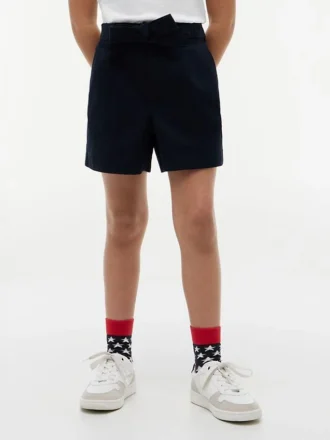 Barnshorts i stretch med bälte