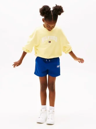 Barnshorts med broderad logotyp