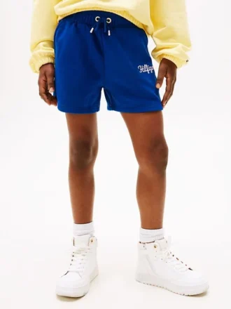 Barnshorts med broderad logotyp