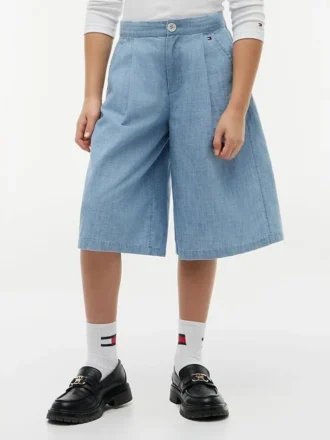 Bermudashorts i chambray för barn