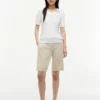 Bermudashorts i linneblandning, 28 cm