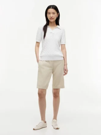 Bermudashorts i linneblandning, 28 cm