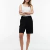Bermudashorts i linneblandning, 28 cm
