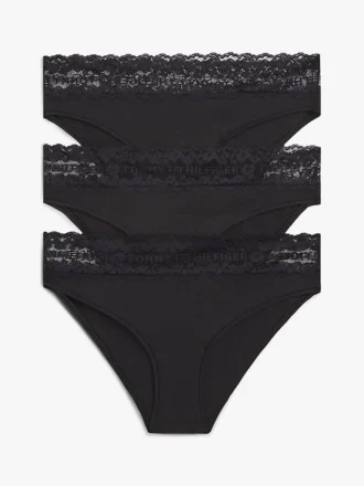 Bikinitrosa med spetskant, 3-pack