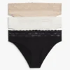 Bikinitrosa med spetskant, 3-pack Bikinitrosa med spetskant, 3-pack