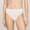 Bikinitrosa med stickad logotyp